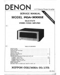 Сервисная инструкция Denon POA-3000Z