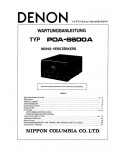 Сервисная инструкция Denon POA-6600A (de)