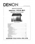 Сервисная инструкция Denon POA-S1