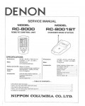 Сервисная инструкция Denon RC-8000, RC-8001ST