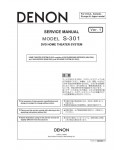 Сервисная инструкция Denon S-301