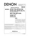 Сервисная инструкция Denon SYS-T3L, DSW-3L