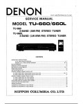 Сервисная инструкция Denon TU-660, TU-660L