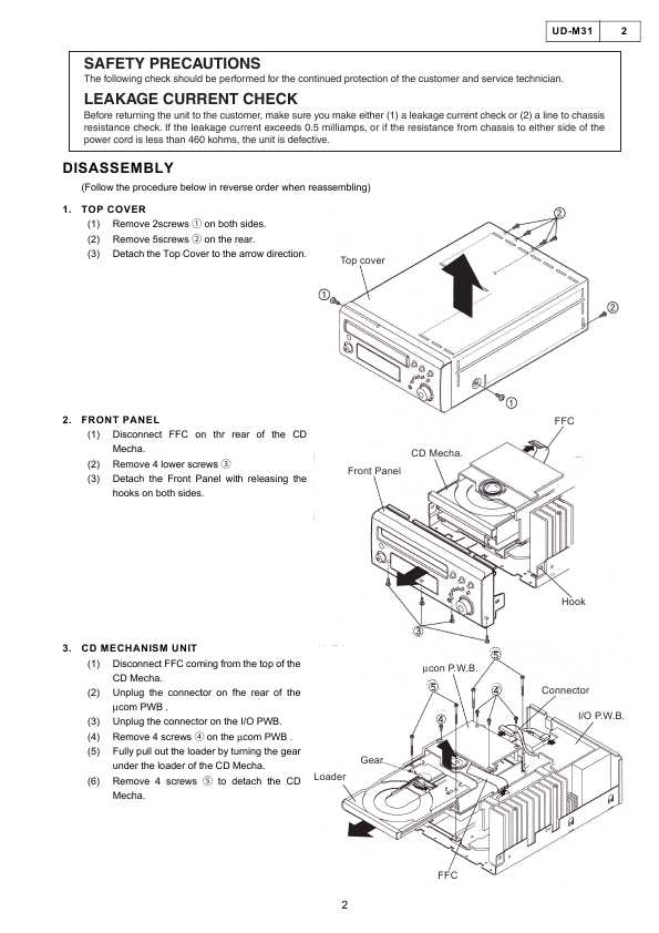 Сервисная инструкция Denon UD-M31 v.2