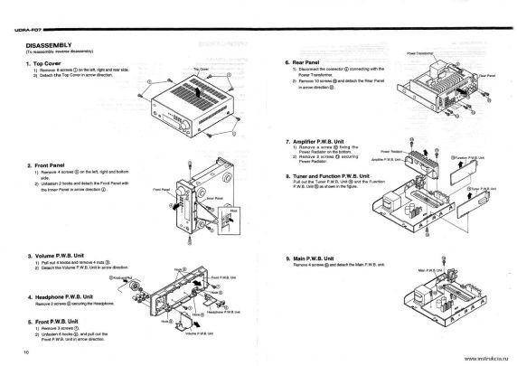 Сервисная инструкция DENON UDRA-F07