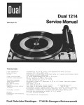 Сервисная инструкция Dual 1214