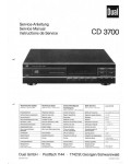 Сервисная инструкция Dual CD3700