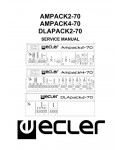 Сервисная инструкция Ecler AMPACK2-70, AMPACK4-70, DLAPACK2-70