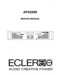 Сервисная инструкция Ecler APA2000