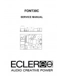Сервисная инструкция Ecler FONT30C