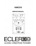 Сервисная инструкция Ecler HAK310