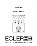 Сервисная инструкция Ecler HAK360
