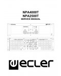 Сервисная инструкция Ecler NPA4000T, NPA2500T