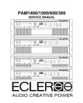 Сервисная инструкция Ecler PAM1400, PAM1000, PAM600, PAM300