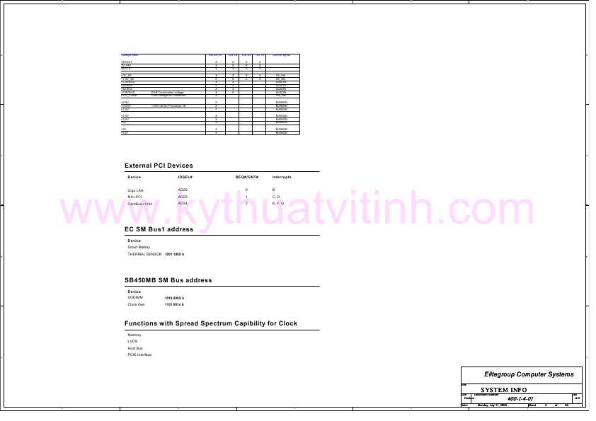 Схема Elitegroup ECS 400-1-4-01-RA