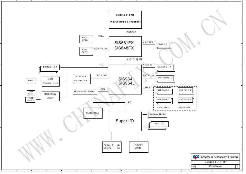 Схема Elitegroup ECS 648FX-M7 REV.A