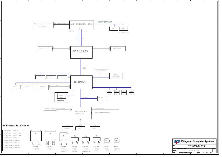 Схема Elitegroup ECS 761GX-M754 REV.1.0