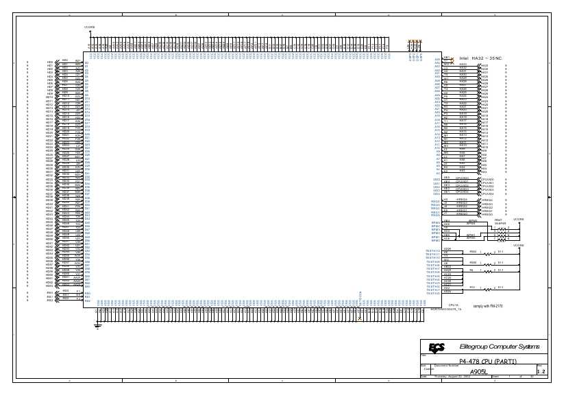 Схема Elitegroup ECS A905L REV.1.2