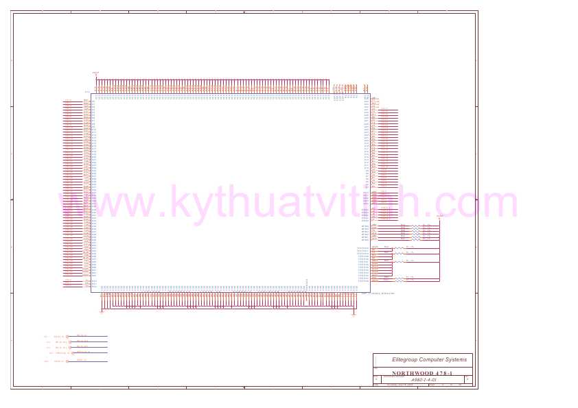 Схема Elitegroup ECS A980-1-4-01