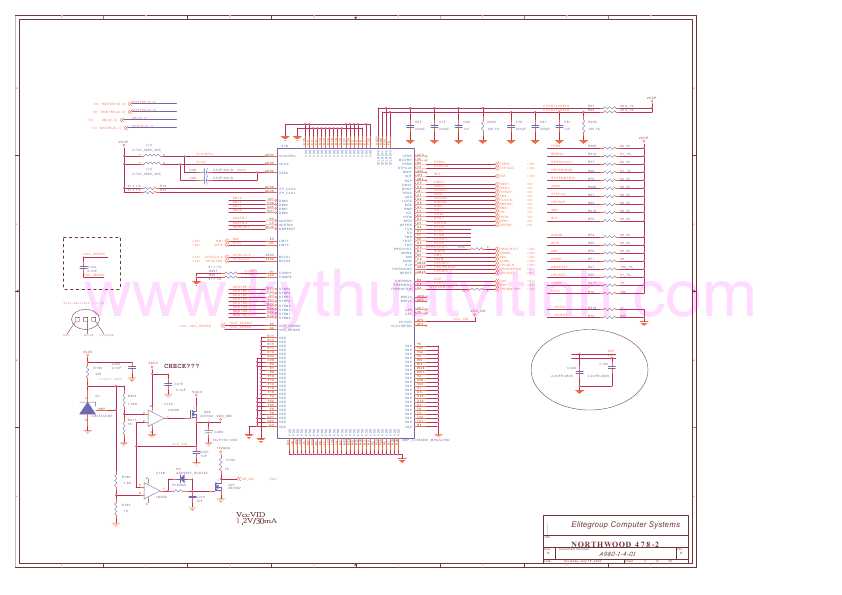 Схема Elitegroup ECS A980-1-4-01