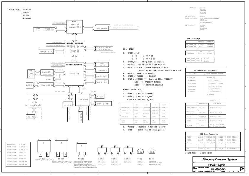 Схема Elitegroup ECS K8M800-M3 REV.1.0A