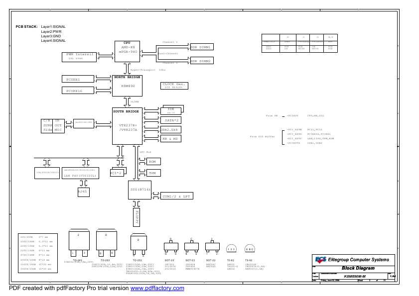 Схема Elitegroup ECS K8M890M-M REV.1.0A