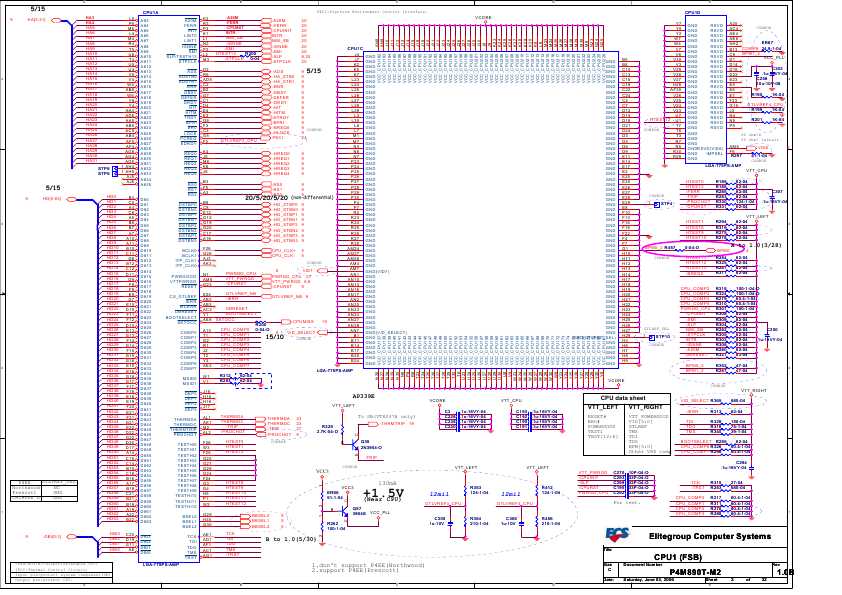 Схема Elitegroup ECS P4M890T-M2 REV.1.0B