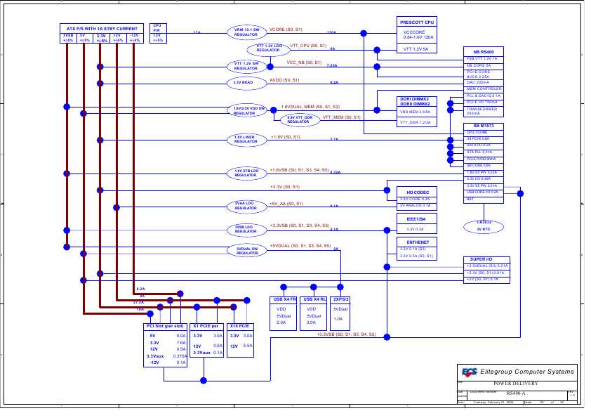 Схема Elitegroup ECS RS400A REV.1.0