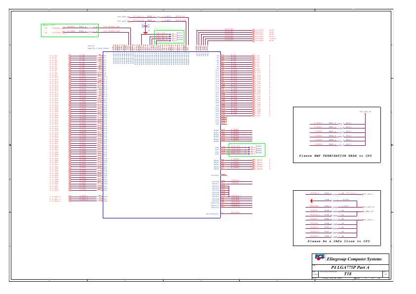 Схема Elitegroup ECS T18 REV.1.0