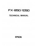 Сервисная инструкция Epson FX-850, FX-1050