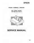Сервисная инструкция Epson FX-870, FX-1170