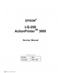 Сервисная инструкция Epson LQ-200