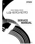 Сервисная инструкция Epson LQ-570, 1070