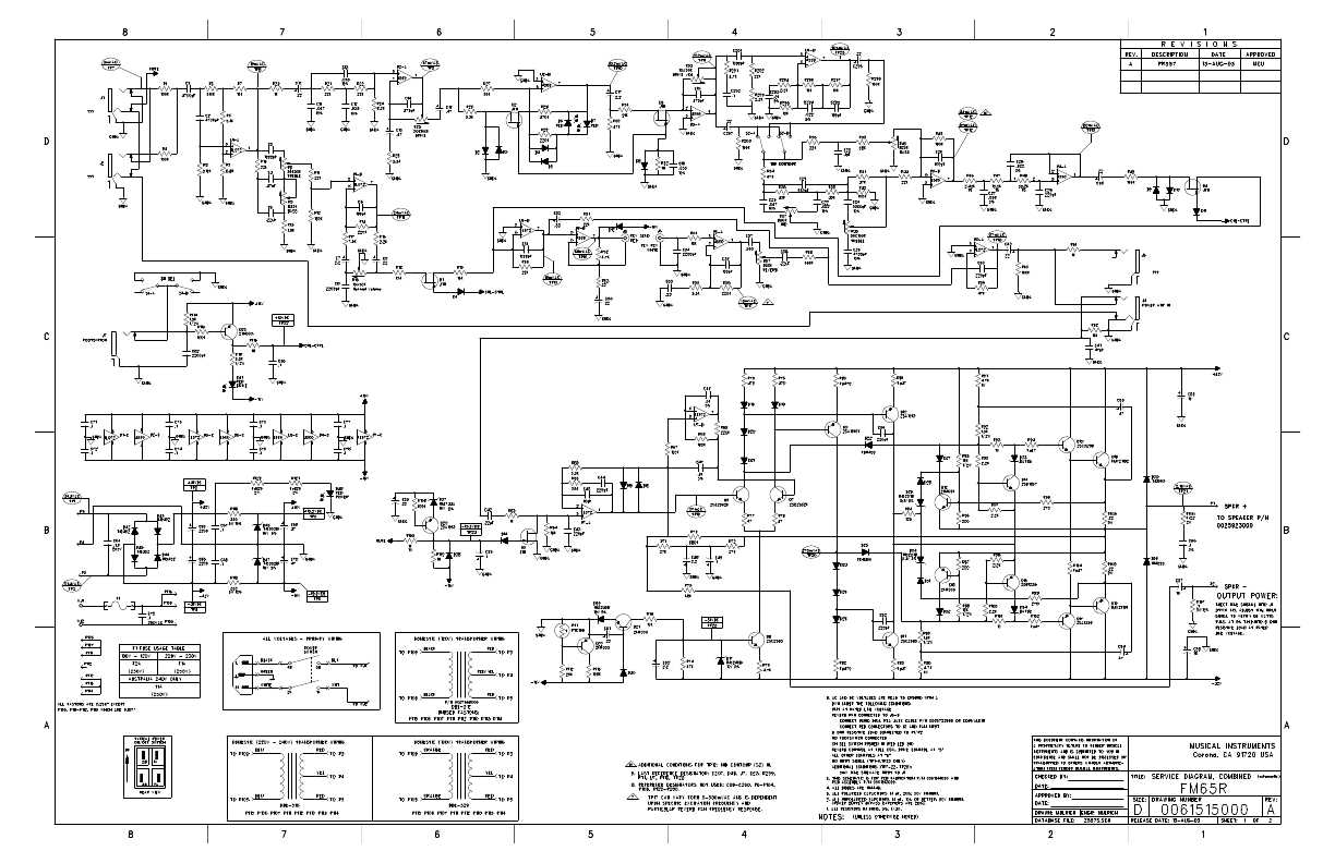 Схема Fender FM 65R