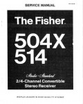 Сервисная инструкция Fisher 504X, 514