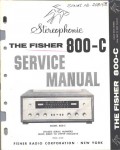 Сервисная инструкция Fisher 800-C