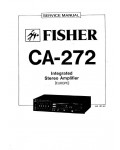 Сервисная инструкция Fisher CA-272
