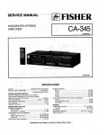 Сервисная инструкция Fisher CA-345