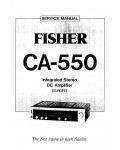 Сервисная инструкция Fisher CA-550