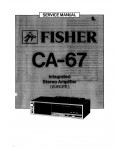Сервисная инструкция Fisher CA-67