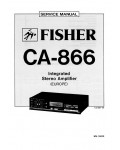 Сервисная инструкция Fisher CA-866