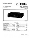Сервисная инструкция Fisher CA-9030