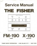 Сервисная инструкция Fisher FM-190, X-190