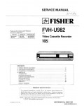 Сервисная инструкция FISHER FVH-U982