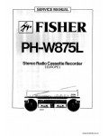 Сервисная инструкция FISHER PH-W875L