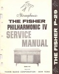 Сервисная инструкция Fisher PHILHARMONIC IV