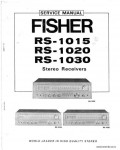 Сервисная инструкция FISHER RS-1015, 1020, 1030