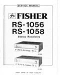 Сервисная инструкция Fisher RS-1056, RS-1058