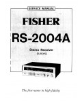 Сервисная инструкция Fisher RS-2004A