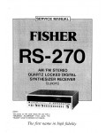 Сервисная инструкция Fisher RS-270